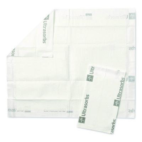 Medline Ultrasorbs Disposable Dry Pads, 23 x 35, Blue, 7/Box, 6/Carton (DRY2336RETCT)