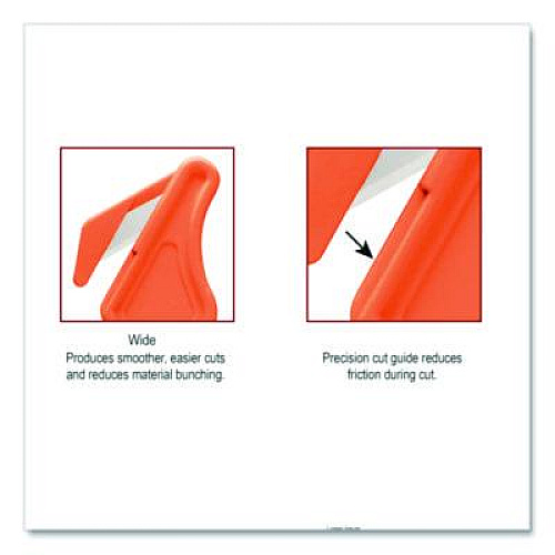 Klever Kutter Excel Plus Safety Cutter, 7" Plastic Handle, Orange, 10/Box (PLS40030G)