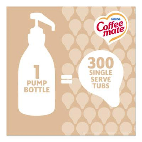 Coffee mate Liquid Coffee Creamer, Sweetened Original, 1.5 L Pump Bottle, 2/Carton (13799CT)