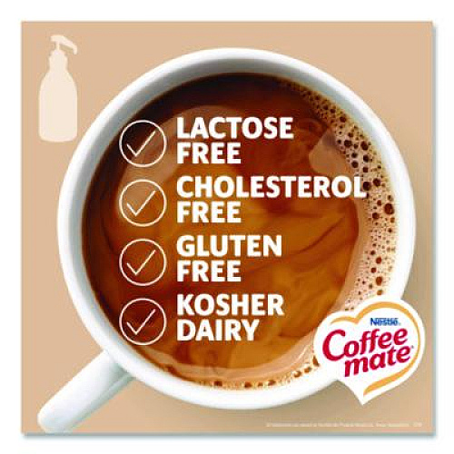 Coffee mate Liquid Coffee Creamer, Sweetened Original, 1.5 L Pump Bottle, 2/Carton (13799CT)