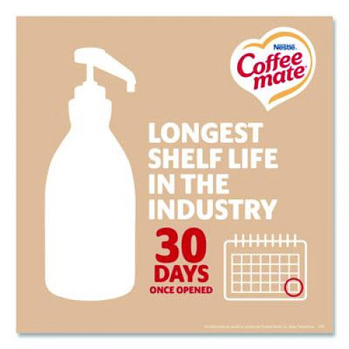 Coffee mate Liquid Coffee Creamer, Sweetened Original, 1.5 L Pump Bottle, 2/Carton (13799CT)