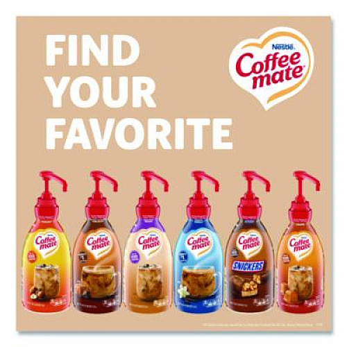 Coffee mate Liquid Coffee Creamer, Sweetened Original, 1.5 L Pump Bottle, 2/Carton (13799CT)