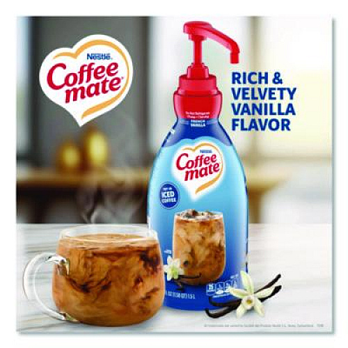 Coffee mate Liquid Coffee Creamer, French Vanilla, 1.5 L Pump Bottle (31803)