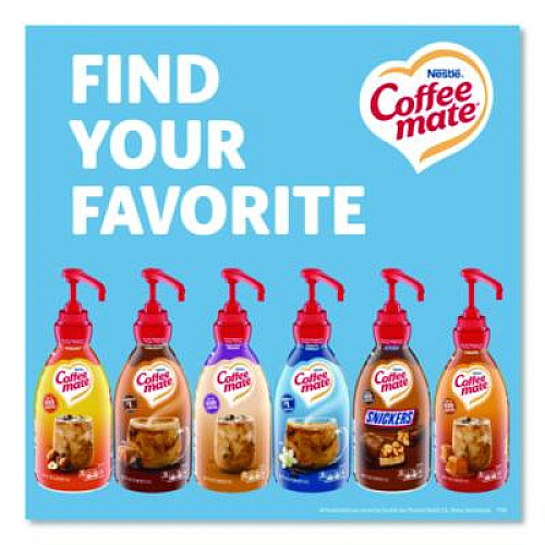 Coffee mate Liquid Coffee Creamer, French Vanilla, 1.5 L Pump Bottle, 2/Carton (31803CT)