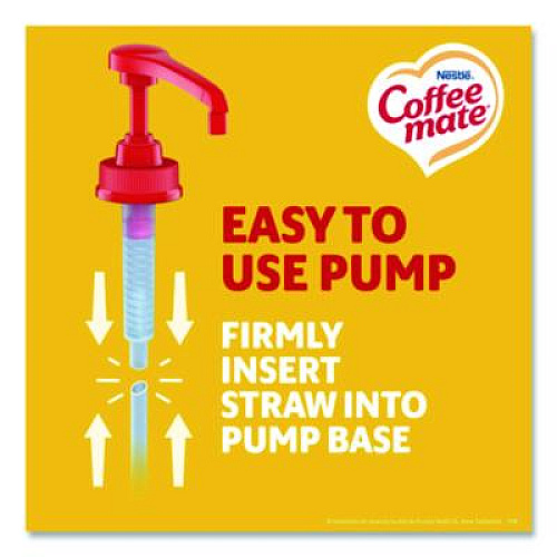 Coffee mate Liquid Coffee Creamer, Hazelnut, 1.5 L Pump Bottle, 2/Carton (31831CT)