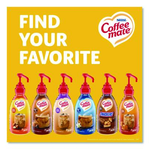 Coffee mate Liquid Coffee Creamer, Hazelnut, 1.5 L Pump Bottle, 2/Carton (31831CT)