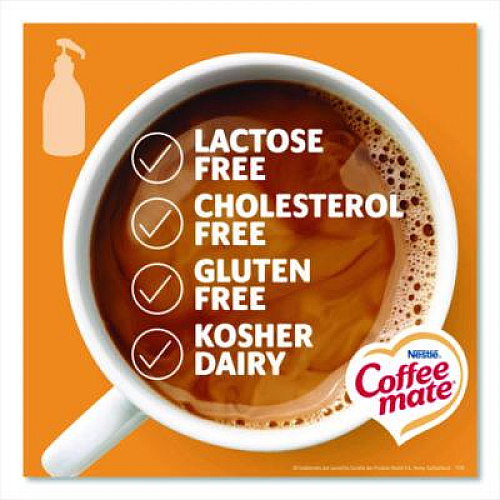 Coffee mate Liquid Creamer Pump Bottle, Caramel, 50.7 oz Pump Bottle, 2/Carton (73358CT)