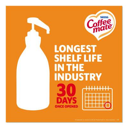 Coffee mate Liquid Creamer Pump Bottle, Caramel, 50.7 oz Pump Bottle, 2/Carton (73358CT)