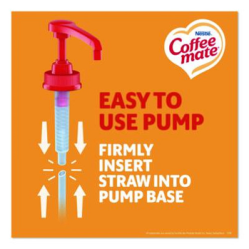 Coffee mate Liquid Creamer Pump Bottle, Caramel, 50.7 oz Pump Bottle, 2/Carton (73358CT)