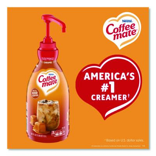 Coffee mate Liquid Creamer Pump Bottle, Caramel, 50.7 oz Pump Bottle (73358)