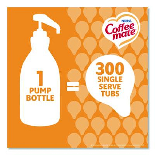 Coffee mate Liquid Creamer Pump Bottle, Caramel, 50.7 oz Pump Bottle, 2/Carton (73358CT)