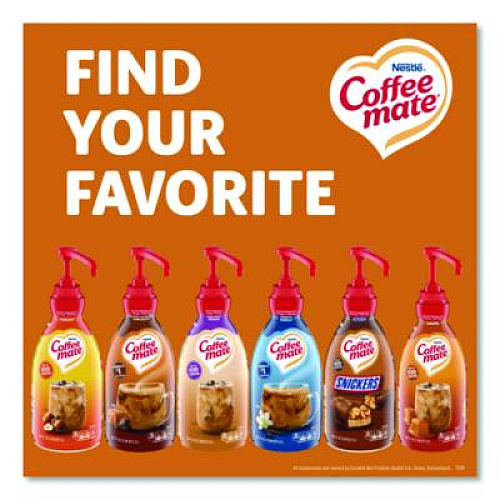 Coffee mate Liquid Creamer Pump Bottle, Salted Caramel Chocolate, 1.5 L Pump Bottle, 2/Carton (79976CT)