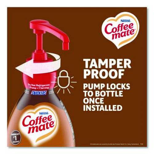 Coffee mate Liquid Coffee Creamer, Snickers, 1.5 L Pump Bottle (97955)