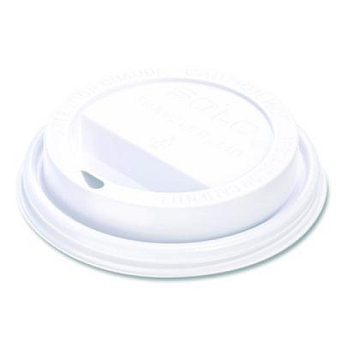 SOLO Traveler Cappuccino Style Dome Lid, Fits 10 oz to 24 oz Hot Cups, White, 95 Lids/Sleeve, 10 Sleeves/Carton (TLP316PPR)