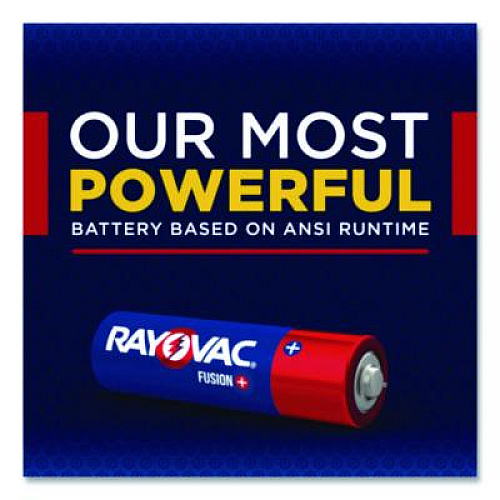 Rayovac Fusion Performance Alkaline AA Batteries, 8/Pack (8158TFUS)