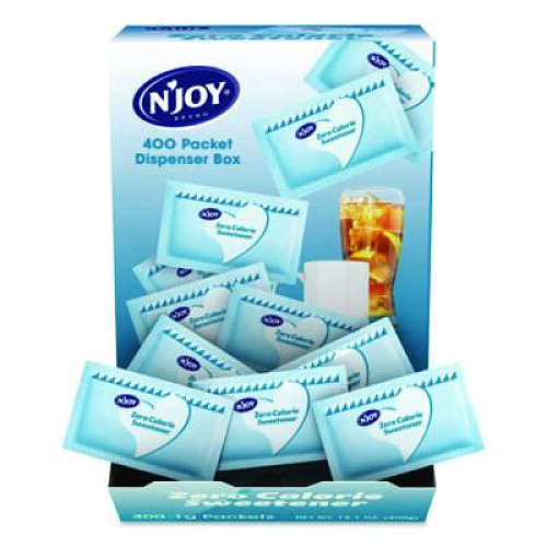 N'Joy Blue Aspartame Artificial Sweetener, 0.04 oz Packet, 400/Box (83219)