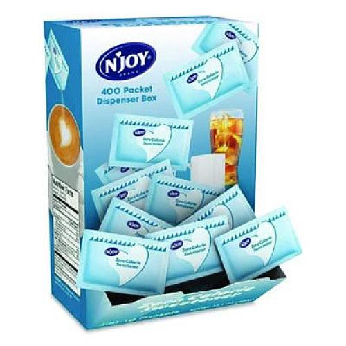 N'Joy Blue Aspartame Artificial Sweetener, 0.04 oz Packet, 400/Box (83219)