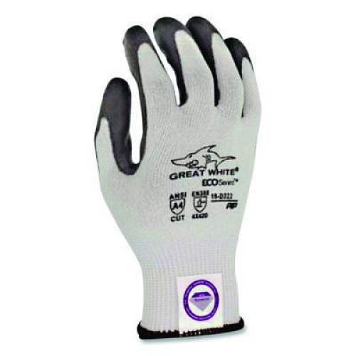 PIP Great White 3GX Seamless Knit Dyneema Diamond Blended Gloves, EN388: 4542, Small, White/Gray, Pair (19D322S)