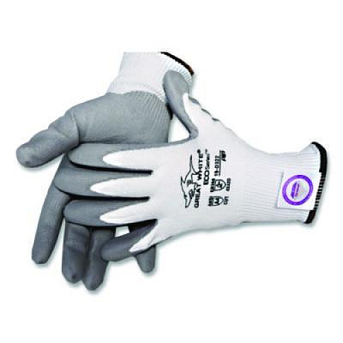 PIP Great White 3GX Seamless Knit Dyneema Diamond Blended Gloves, EN388: 4542, X-Large, White/Gray, Pair (19D322XL)
