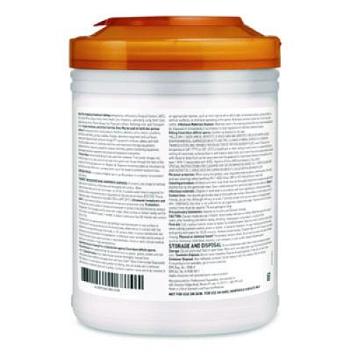 Sani Professional Sani-Cloth Bleach Germicidal Disposable Wipes, Deep-Well Lid Canister, 10.5 x 6, 75/Canister (P54072PK)
