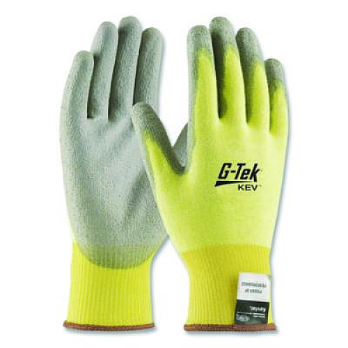 PIP G-Tek KEV Cut-Resistant Seamless-Knit Gloves, EN388: 4231, X-Large (Size 10), Yellow/Gray, 12 Pairs (09K1250XL)