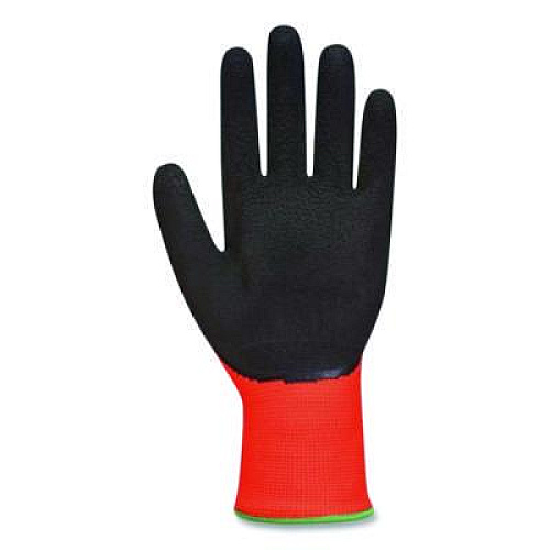 G-Tek KEV Hi-Vis Seamless Knit Kevlar Gloves, EN388: 4X31, XX-Large, Red/Black, Pair (09K1640XXL)