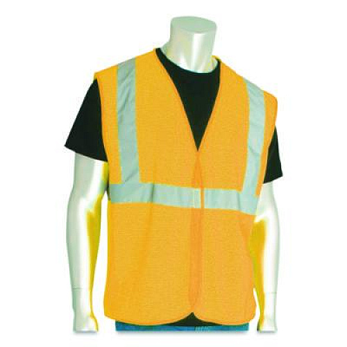 PIP ANSI Class 2 Hook and Loop Safety Vest, Large, Hi-Viz Orange (302MVGORL)