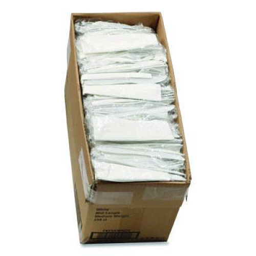 Pactiv Evergreen Fieldware Cutlery Kit, Individually Wrapped, Mediumweight, Fork/Knife/Napkin/Spoon, Plastic, White, 250/Carton (FKFSKWNCH)