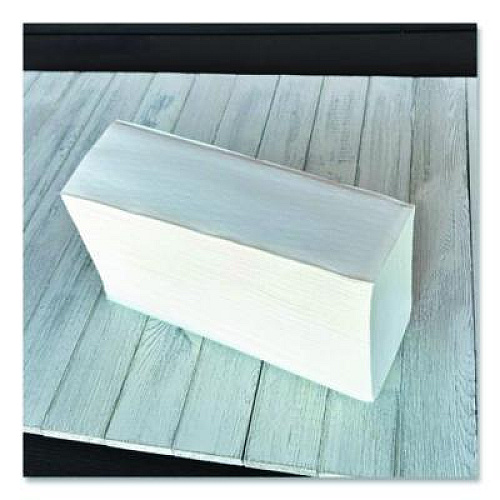 Boardwalk Structured Multifold Towels, 1-Ply, 9 x 9.5, White, 250/Pack, 16 Packs/Carton (6204)
