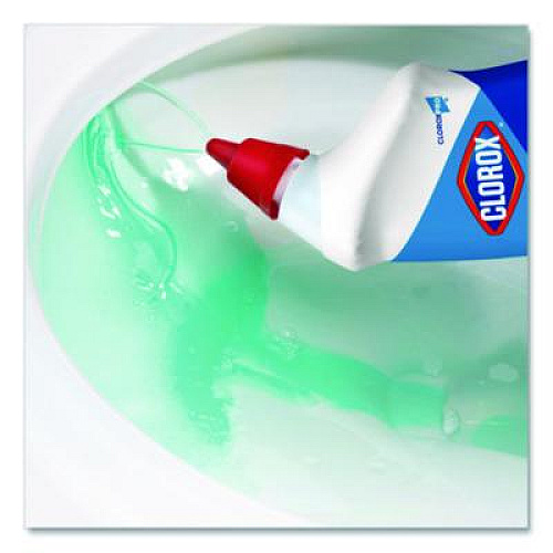 Clorox Pro Toilet Bowl Cleaner with Bleach, Fresh Scent, 24 oz Bottle, 12/Carton (00031CT)