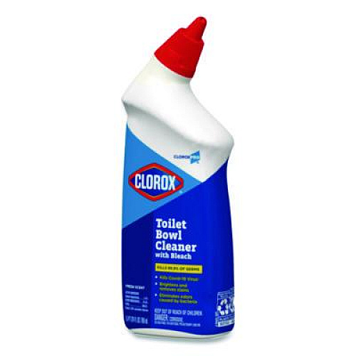 Clorox Pro Toilet Bowl Cleaner with Bleach, Fresh Scent, 24 oz Bottle (00031EA)