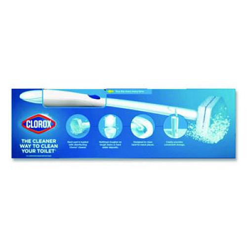 Clorox ToiletWand Disposable Toilet Cleaning System: Handle, Caddy and Refills, White (03191)