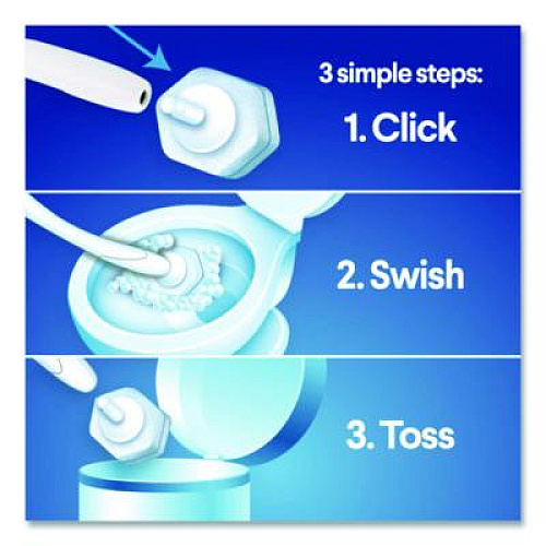 Clorox ToiletWand Disposable Toilet Cleaning System: Handle, Caddy and Refills, White, 6/Carton (03191CT)
