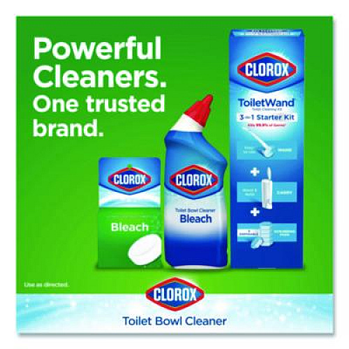 Clorox Ultra Clean Toilet Tablets Bleach, 3.5 oz Tablet, 2/Pack, 6 Packs/Carton (30024CT)