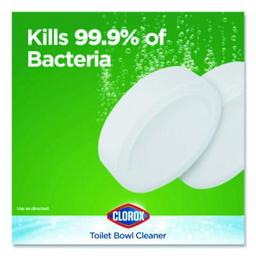Clorox Ultra Clean Toilet Tablets Bleach, 3.5 oz Tablet, 2/Pack (30024PK)