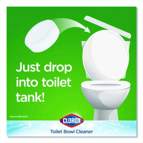 Clorox Ultra Clean Toilet Tablets Bleach, 3.5 oz Tablet, 2/Pack (30024PK)