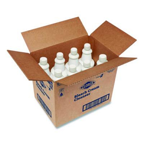 CloroxPro Bleach Cream Cleanser, 32 oz Bottle, 8/Carton (30613)