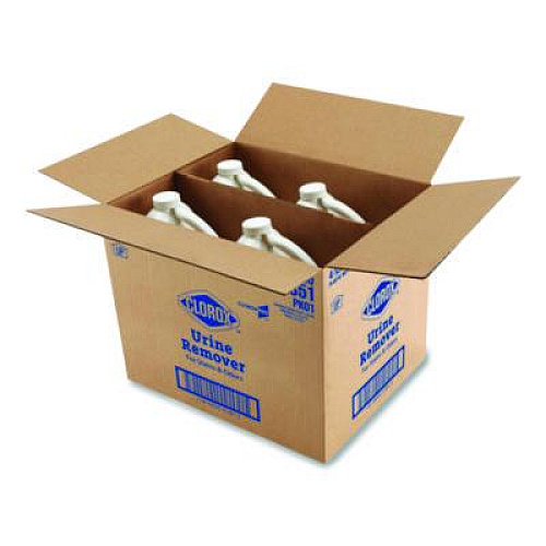 CloroxPro Urine Remover for Stains and Odors, 128 oz Refill Bottle, 4/Carton (31351CT)