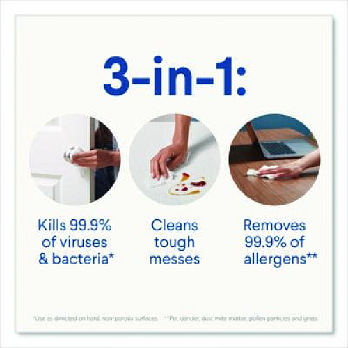 Clorox Disinfecting Cleaning Wipes, Easy Pull Pack, 1-Ply, 8 x 7, Lemon Scent, White, 75 Towels/Box, 6 Boxes/Carton (31404CT)