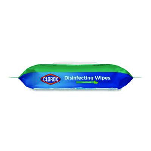 Clorox Disinfecting Cleaning Wipes, Flex Pack, 1-Ply, 8 x 7, Fresh Scent, White, 75 Towels/Box, 6 Boxes/Carton (31430CT)