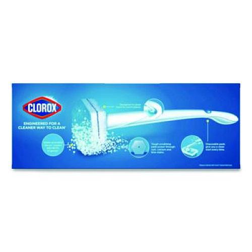 Clorox ToiletWand Toilet Cleaning Refills, Toilet Cleaning Scrubbing Pads, Blue/White, 10/Pack, 6 Packs/Carton (31620)