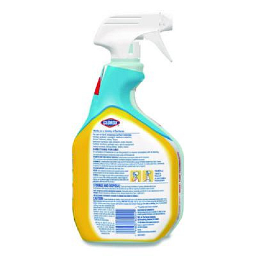 Clorox Disinfecting All Purpose Cleaner Spray, Crisp Lemon Scent, 32 oz Bottle, 9/Carton (60044CT)