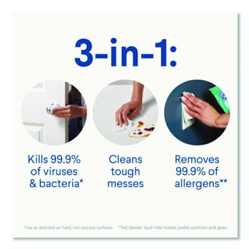 Clorox Disinfecting Wipes, On the Go Bleach Free Travel Wipes, 1-Ply, 6.53 x 2.79, Fresh Scent, White, 9/Pack, 24 Packs/Carton (60133CT)
