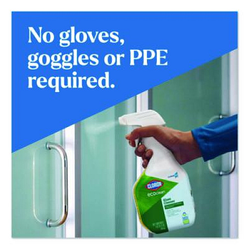 Clorox Pro EcoClean Glass Cleaner, Unscented, 32 oz Spray Bottle (60277)