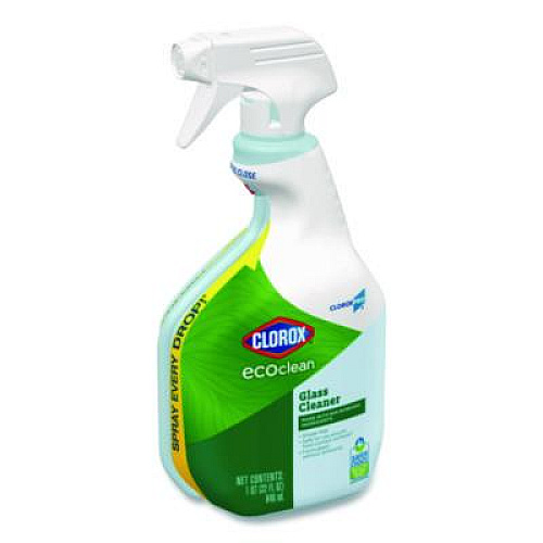 Clorox Pro EcoClean Glass Cleaner, Unscented, 32 oz Spray Bottle, 9/Carton (60277CT)