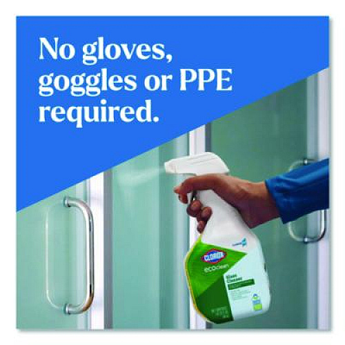 Clorox Pro EcoClean Glass Cleaner, Unscented, 32 oz Spray Bottle, 9/Carton (60277CT)