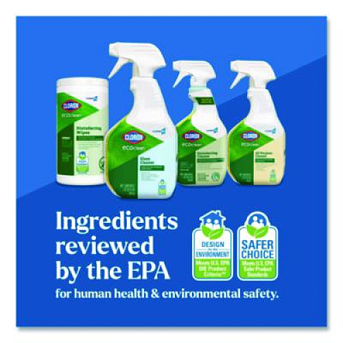 Clorox Pro EcoClean Glass Cleaner, Unscented, 32 oz Spray Bottle, 9/Carton (60277CT)