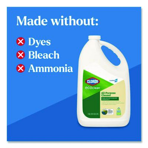 Clorox Pro EcoClean All-Purpose Cleaner, Refill, Unscented, 128 oz Bottle, 4/Carton (60278CT)