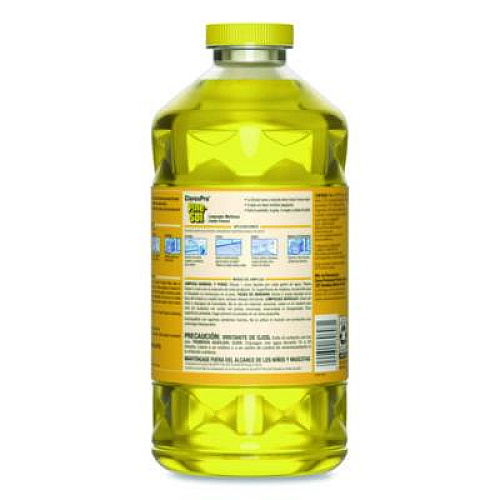Pine-Sol CloroxPro Multi-Surface Cleaner Concentrated, Lemon Fresh Scent, 80 oz Bottle, 3/Carton (60607CT)
