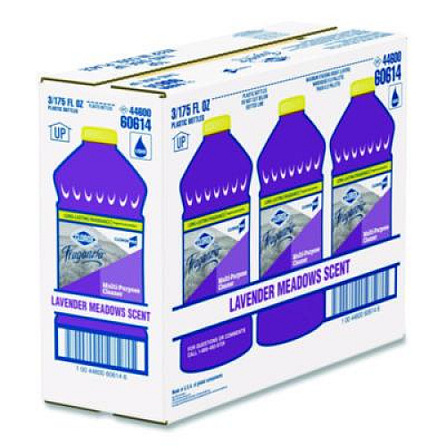 CloroxPro Fraganzia Multi-Purpose Cleaner, Lavender Meadows Scent, 175 oz Bottle, 3/Carton (60614CT)